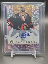 2022-23 UD SP Authentic Pageantry Rookie Auto Mads Sogaard Ottawa Senators