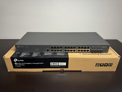 TP-Link TLSG3428 JetStream 24-Port Gigabit L2 Ethernet Switch with 4 SFP