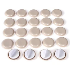 24 PCS Self-Stick Furniture Sliders,1 Inch Furniture Glides for Carpet,Furniture