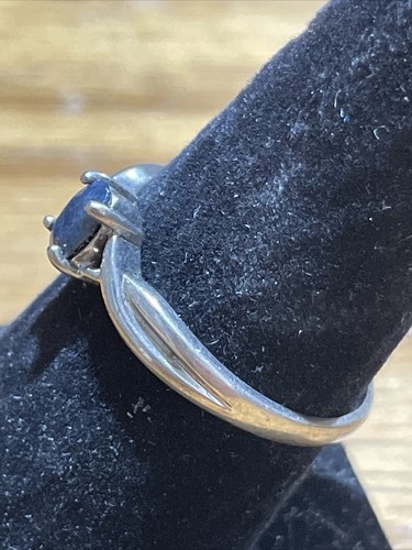 Vintage 925 Sterling Silver Ring With Gorgeous Blue Stone Size 9. - Picture 5 of 6