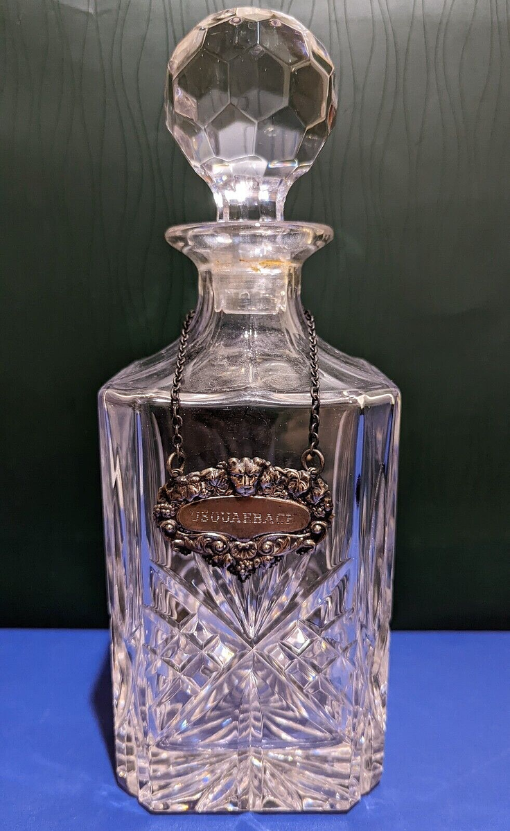 RARE USQUAEBACH SCOTCH WHISKEY WHISKY BOTTLE BADGE HEAVY CUT