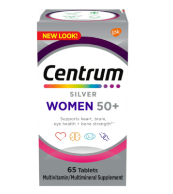 Centrum Silver Multi-Vitamin Supplement for Women 50+65TAB*Exp:04/25*FREE SHIP*