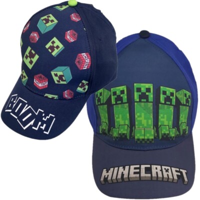 Boys Girls Kids Children Minecraft Summer Sun Baseball Cap Hat Age