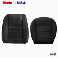 2005 2006 2007 2008 2009 Ford Mustang Driver Bottom-top Blk Leather Seat Cover 2005 2006 2007 2008 2009 Ford Mustang Driver Bottom-top Blk Leather Seat Cover