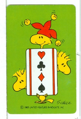 Single Playing Card Peanuts, ''Jolly Jokers'' Hallmark 1001 B