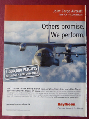 6/2006 PUB RAYTHEON EADS HAUS NORDAMERIKA JCA CARGO C-295 CN-235 ORIGINAL ANZEIGE