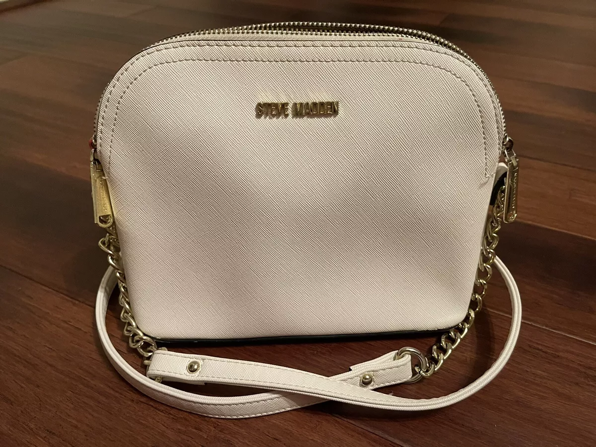 STEVE MADDEN SMALL WHITE CROSSBODY PURSE BAG