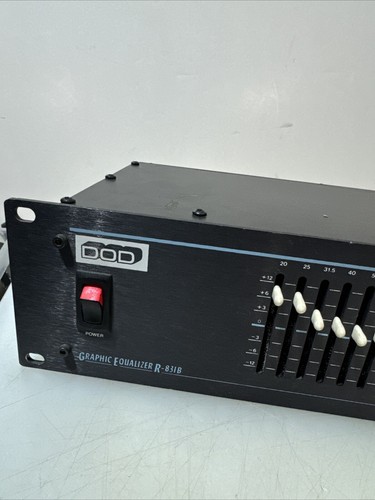 DOD ~ R-831B , Dual 31 Band EQ Rack Mount Graphic Equalizer + Chord - Picture 3 of 8