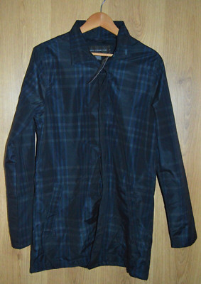 French Connection FCUK Trenchcoat blau kariert - Größe M M