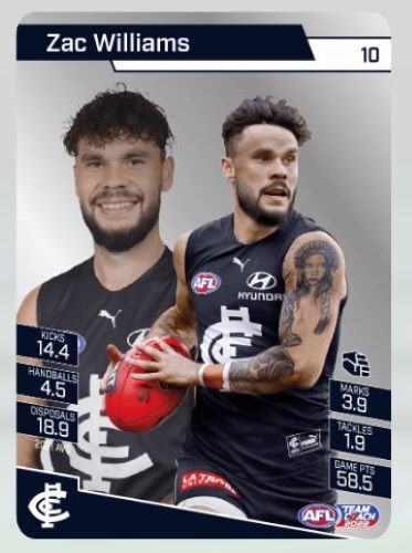 Tarjetas de fútbol americano paralelas plateadas de Team Coach de la AFL 2022 - ELIGE TU TARJETA - Imagen 5 de 105
