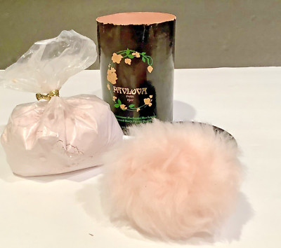 10 oz PAVLOVA Perfume Bath Foam Powder Refill w/ PUFF by Payot FRANCE New Unused
