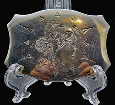 Western Rodeo Cowboy Bronco Horse Chambers Vintage Belt Buckle