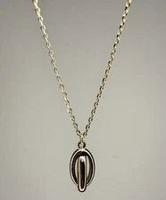 10K Solid Yellow Gold 1mm Rope Chain Pendant Necklace 18”