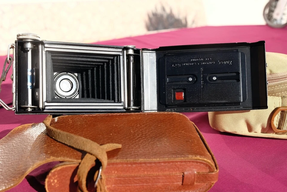 appareil photo Kinax-Baby 6x9 avec sacoche cuir - Photo 4/4
