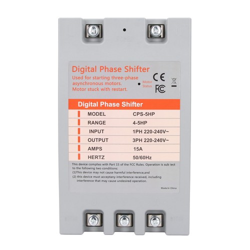2.2 To 3.7kw Single To 3Phase Converter Digital Phase Converter 4 To 5Horsepower - Picture 22 of 24