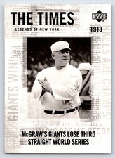 2001 Upper Deck Legends of New York Baseball John McGraw #165
