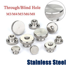 Knurled Thumb Nuts High Type Stainless Steel Hand Grip Knobs Through/Blind Hole