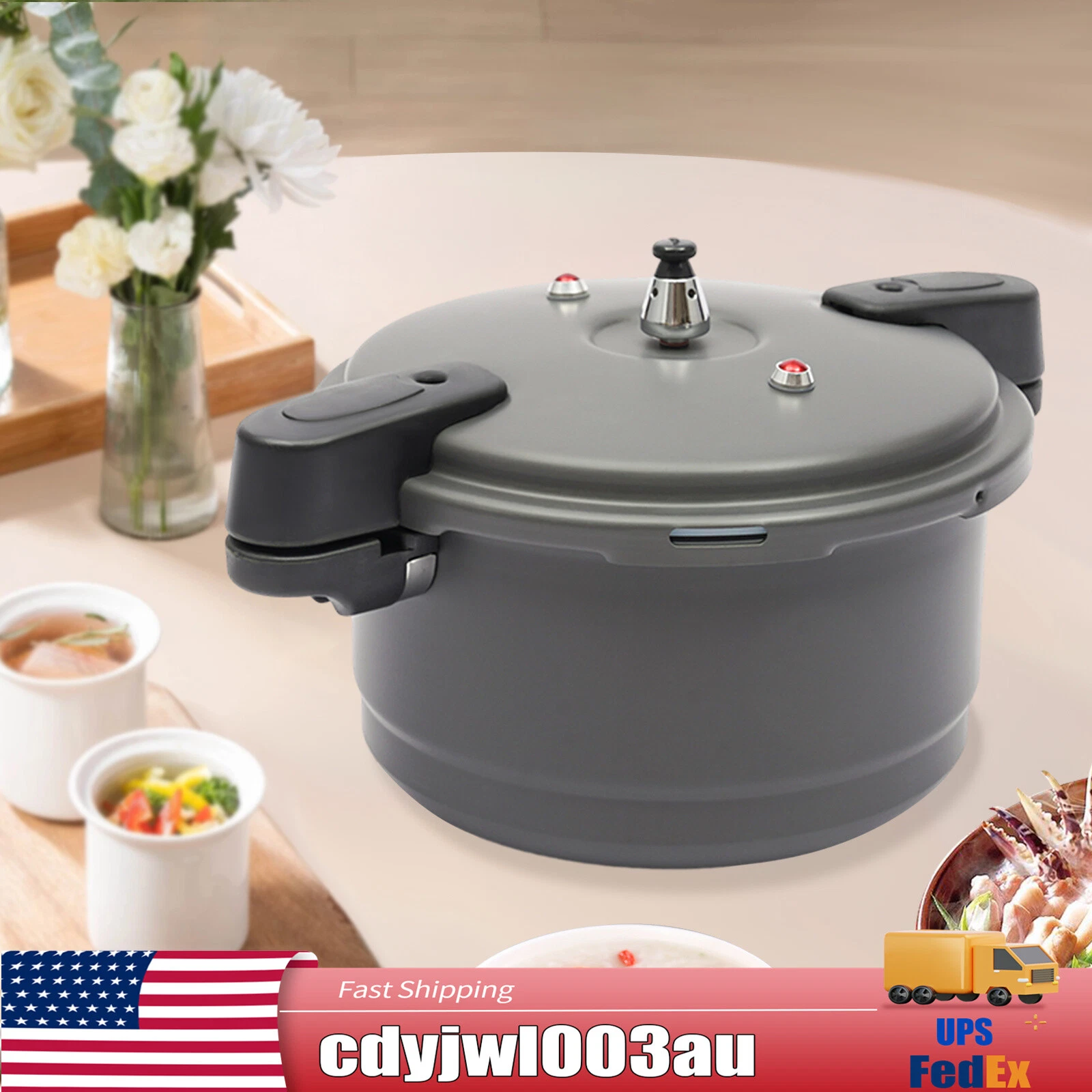 9L/9.5Qt Canner Pressure Cooker Pressure Cooker Large Capacity,Aluminium Alloy