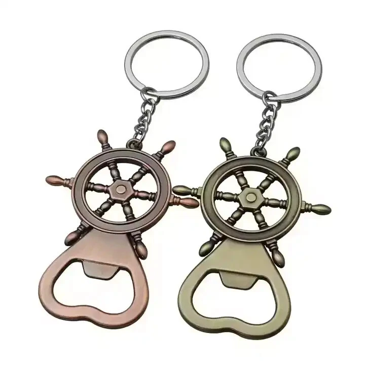 Nautical Helm Keychain Bottle Opener - Image 3 of 4