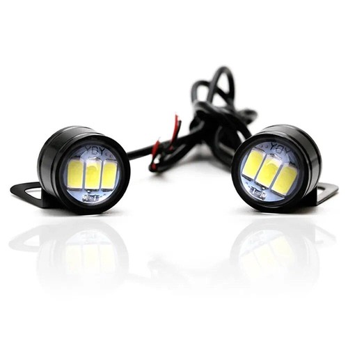 2pcs Motorcycle LED Drl Daytime Running Lights Mirror Eagle Eye LED Lamps - Picture 2 of 21