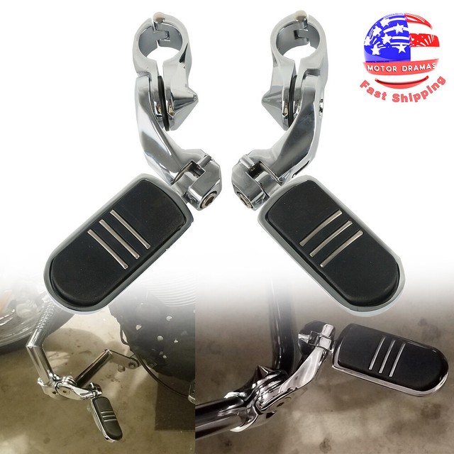 1 1/4" Motorcycle Engine Guard Highway Foot Pegs Rest For Harley