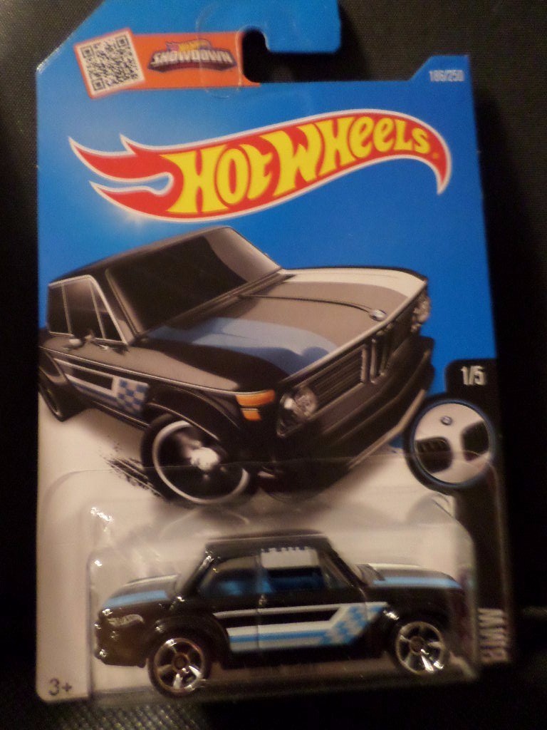 HW HOT WHEELS 2016 HW BMW SERIES #1/5 BMW 2002  HOTWHEELS BLACK VHTF