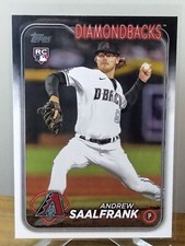 ANDREW SAALFRANK 2024 Topps Series 2 Baseball Rookie Card #406 Arizona Pitcher 