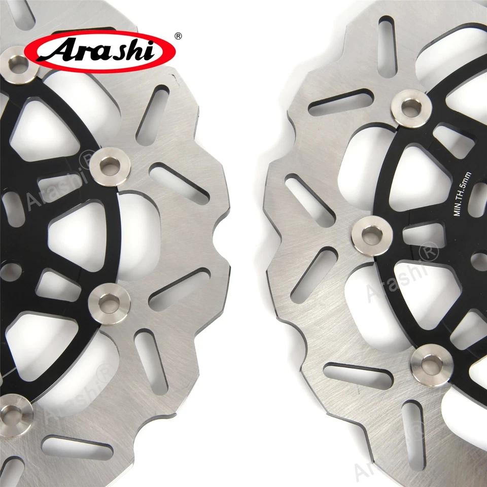 Rotor de freno delantero y trasero compatible con Kawasaki Ninja ZX-10R 2004-2007 ZX6R 636 2005 2006 Foto 4 de 4