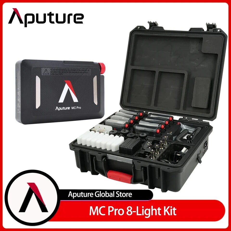 Aputure MC Pro 8 kit RGBWW LEDライト 撮影 照明 Aputure MC Pro 8-Light Kit RGBWW (US) - Filmtools