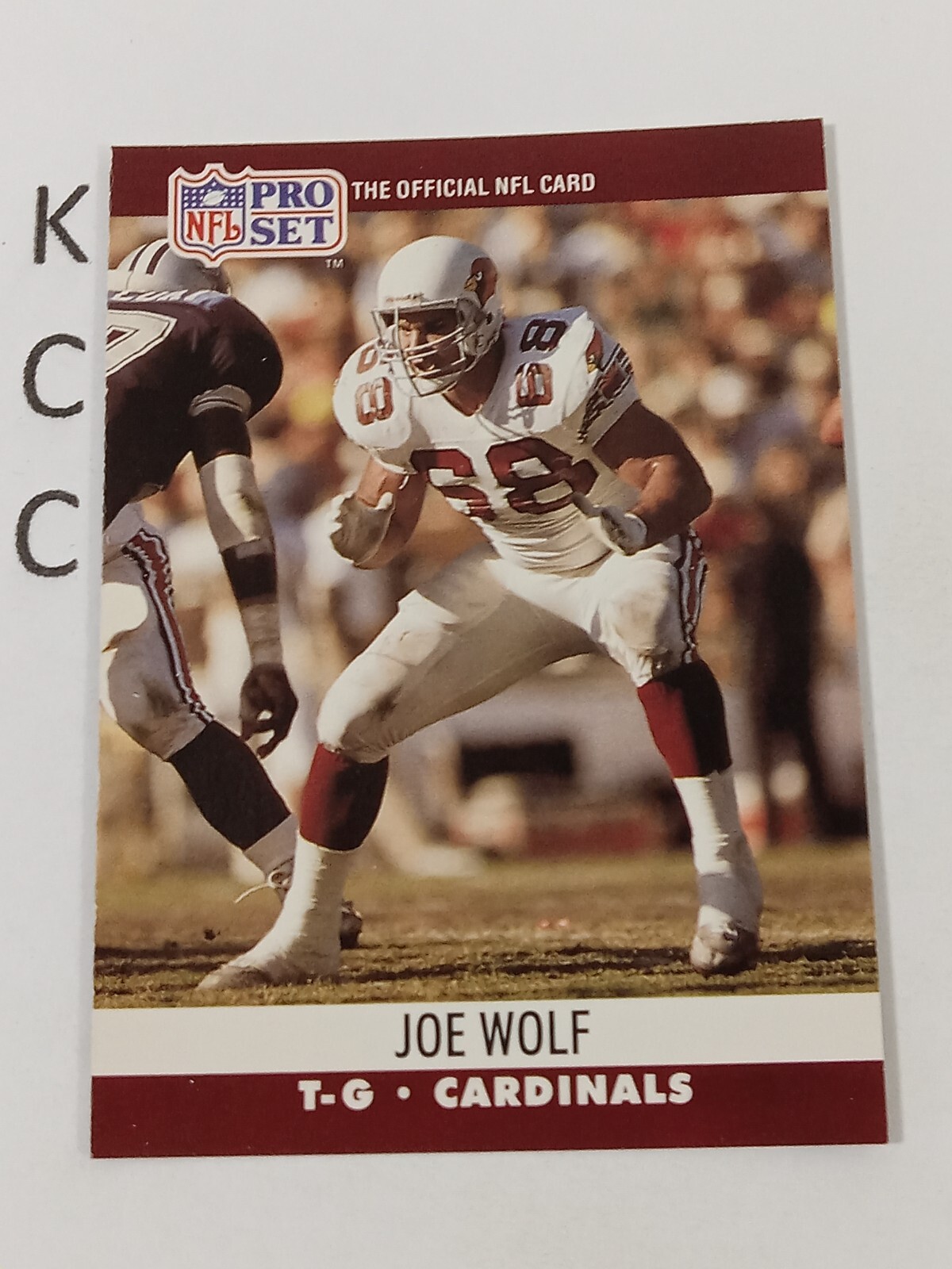 1990 Pro Set NFL #620 Joe Wolf Phoenix Cardinals