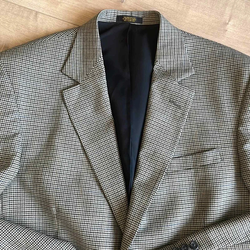 Blazer chaqueta deportiva vintage Hardwick pata de gallo para hombre talla 44 regular Foto 2 de 4