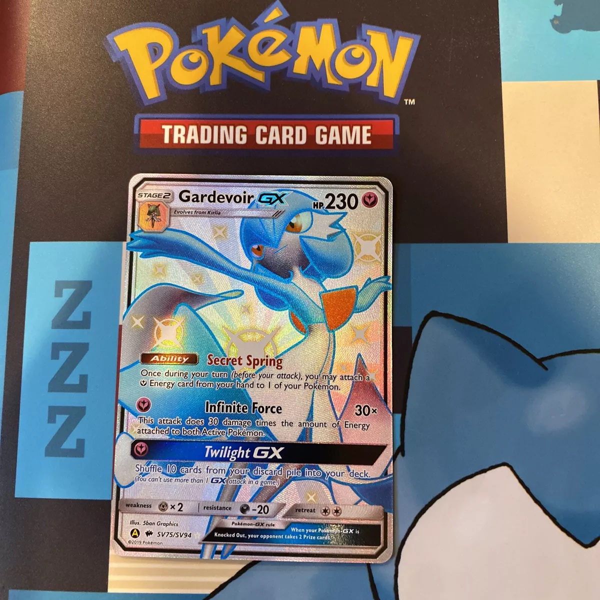 Pokemon GARDEVOIR GX Hidden Fates Full Art SV75/SV94