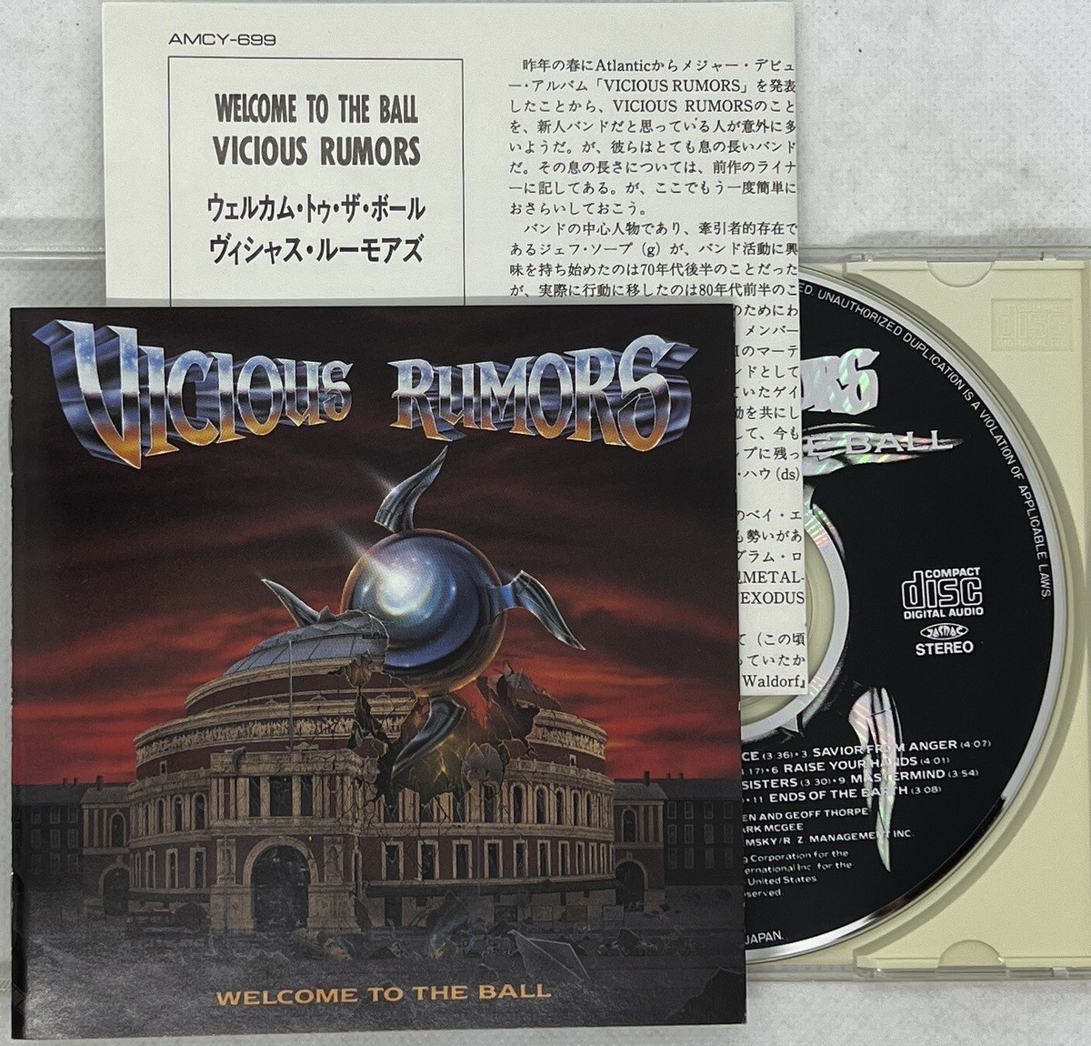 Welcome to the Ball by Vicious Rumors (CD, 1991) heavy metal, hard