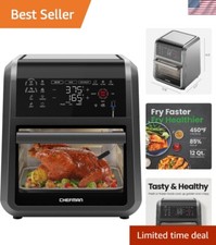 12 Qt Air Fryer  Convection Oven - Rotisserie  Dehydrator Features