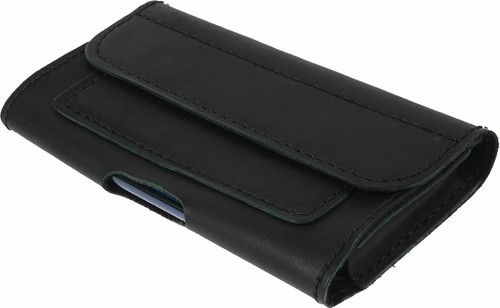 HORIZONTAL WAIST POUCH HAND-SEWN OF COWHIDE BY CRAFTSMAN CASE COVER FOR PHONES - Picture 11 of 87