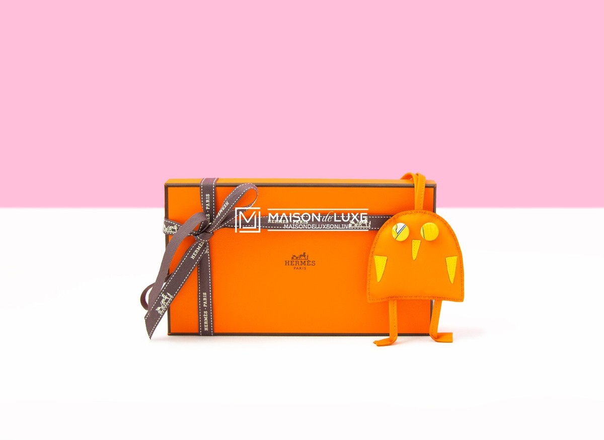 NEW HERMES PETIT H HIBOUTON JELLY FISH OWL BAG CHARM KEY NEW HERMES PETIT H HIBOUTON JELLY FISH OWL BAG CHARM KEY