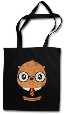 HARRY OTTER STOFFTASCHE Fun Potter Wizard Forest Woods Fish Fisch River
