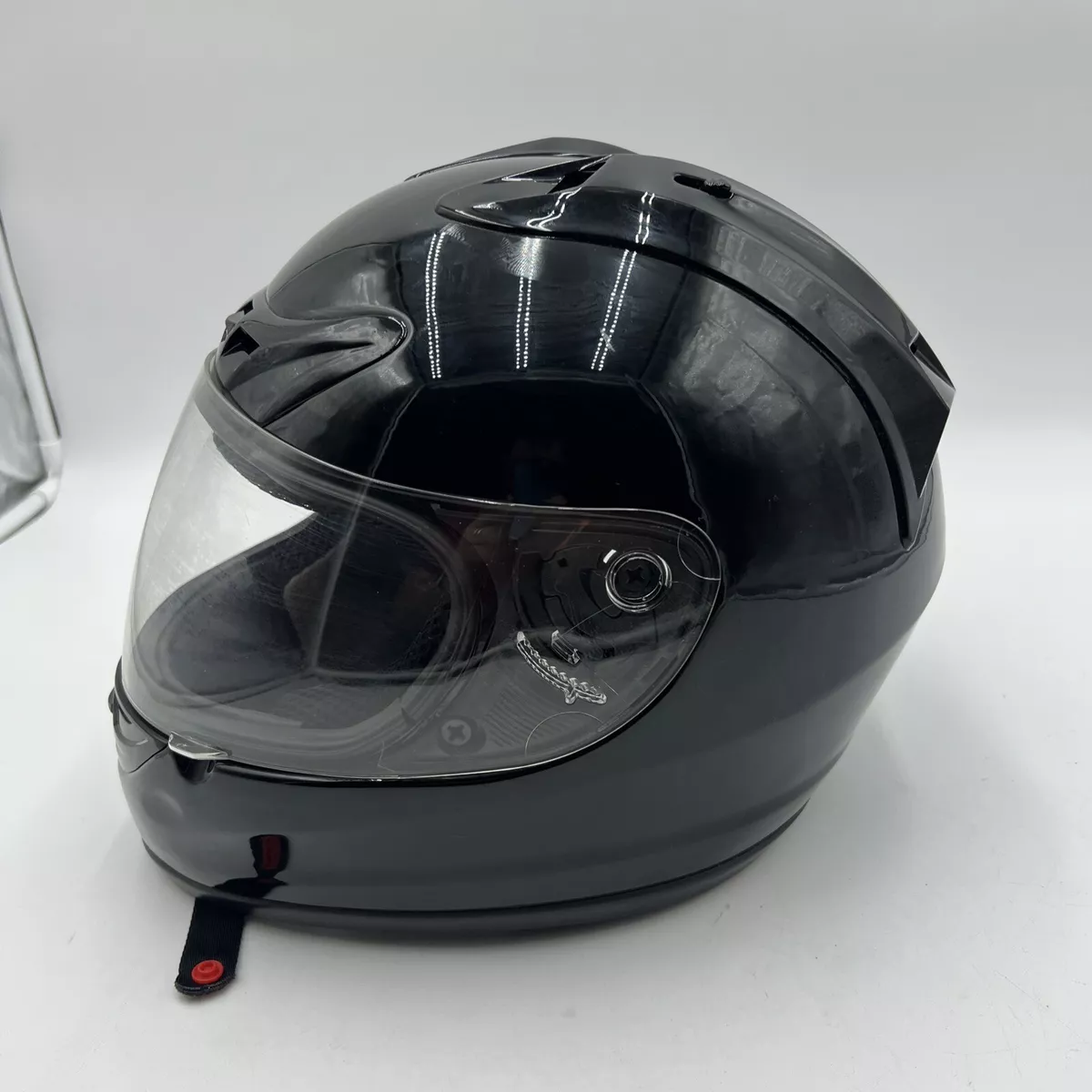 FUEL FF001 DOT BLACK GLOSSY FULL FACE MOTORCYCLE HELMET SIZE XL 61