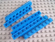 LEGO Lot of 8 Blue 1x8 Plate Building Parts and Pieces