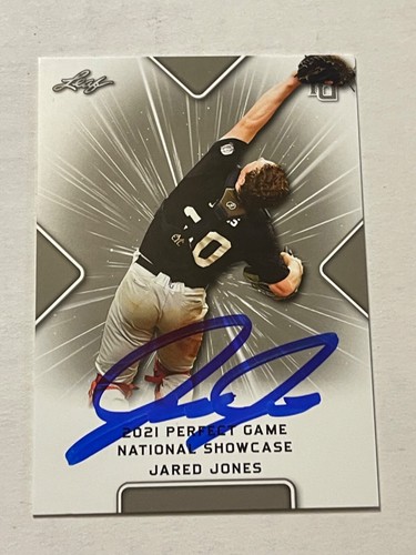 LSU Tigers JARED JONES Signed Perfect Game Card
