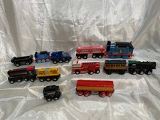 Thomas Friends Wooden Railway Engine Lot Mixed Magnetic Trains Lot of 12