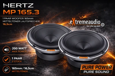 HERTZ  MP 165.3 Woofer 165mm Tief-Mitteltöner Bass Lautsprecher - 1 Paar 16,5cm - Bild 1 von 4