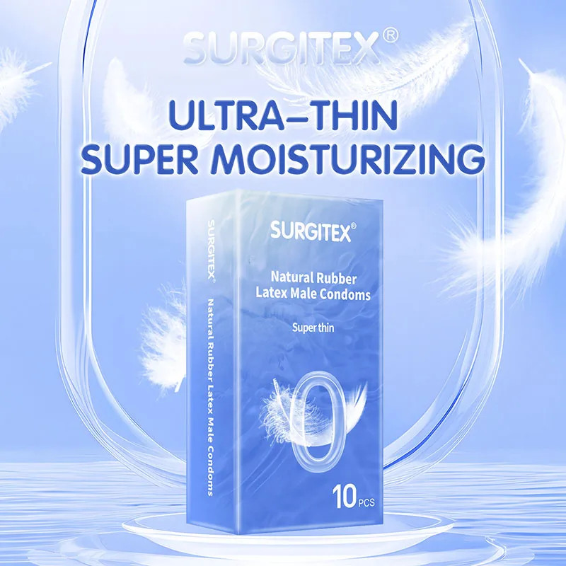 10er-Pack-ultradünne-geschmierte-Kondome-Stimulation-Penishülle-Sexspielzeug-neu