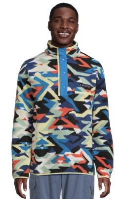 NEW Columbia Men s Helvetia II Printed Half Snap Fleee Size LARGE - AM4498-491