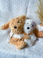 WARMIES NWT Hugging Cuddling Dogs Puppies Stuffed Plush Weighted Heatable