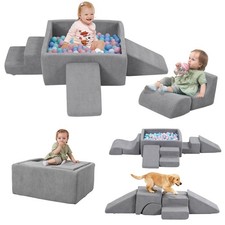 Baby Climbing Blocks with Ball Pit,6PCS Foam Climbing Toys for toddlers 1-3 I...