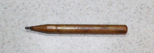 Antique Victorian EAGLE TRUMPET Gold Tone Retracting Mechanical Pencil
