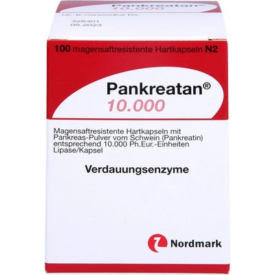 Pankreatan 10.000 Magensaftresistente Hartkapseln 100St - PZN 6890006
