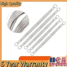 5× Universal Automotive Ground Strap Tinned Copper Car Engine Ground Strap Cable