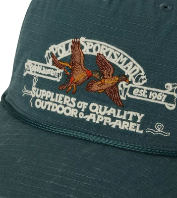Polo Ralph Lauren Sportsman Cap Green Ripstop Snapback Bird Polo
